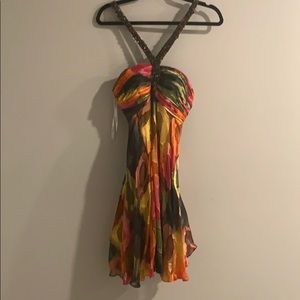 Terani Couture Multicolored Sequin Cocktail Dress